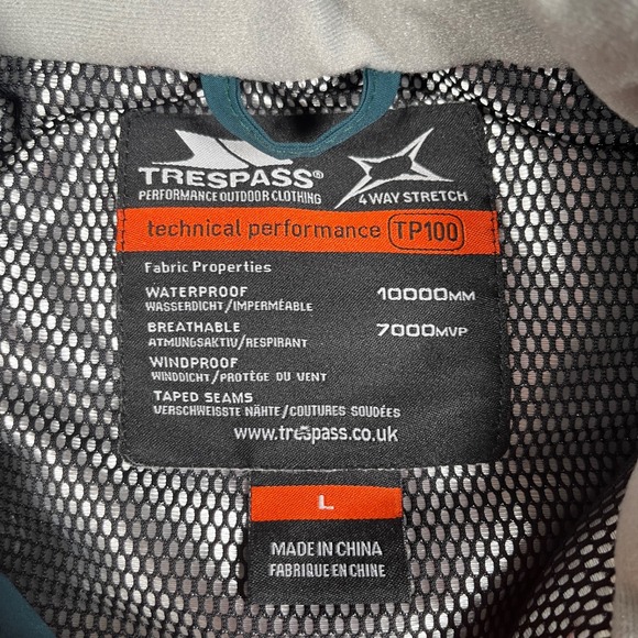 Trespass TP100 Snow Jacket Women L Waterproof Ski/Snowboard Coat Hood Recco - Picture 5 of 16